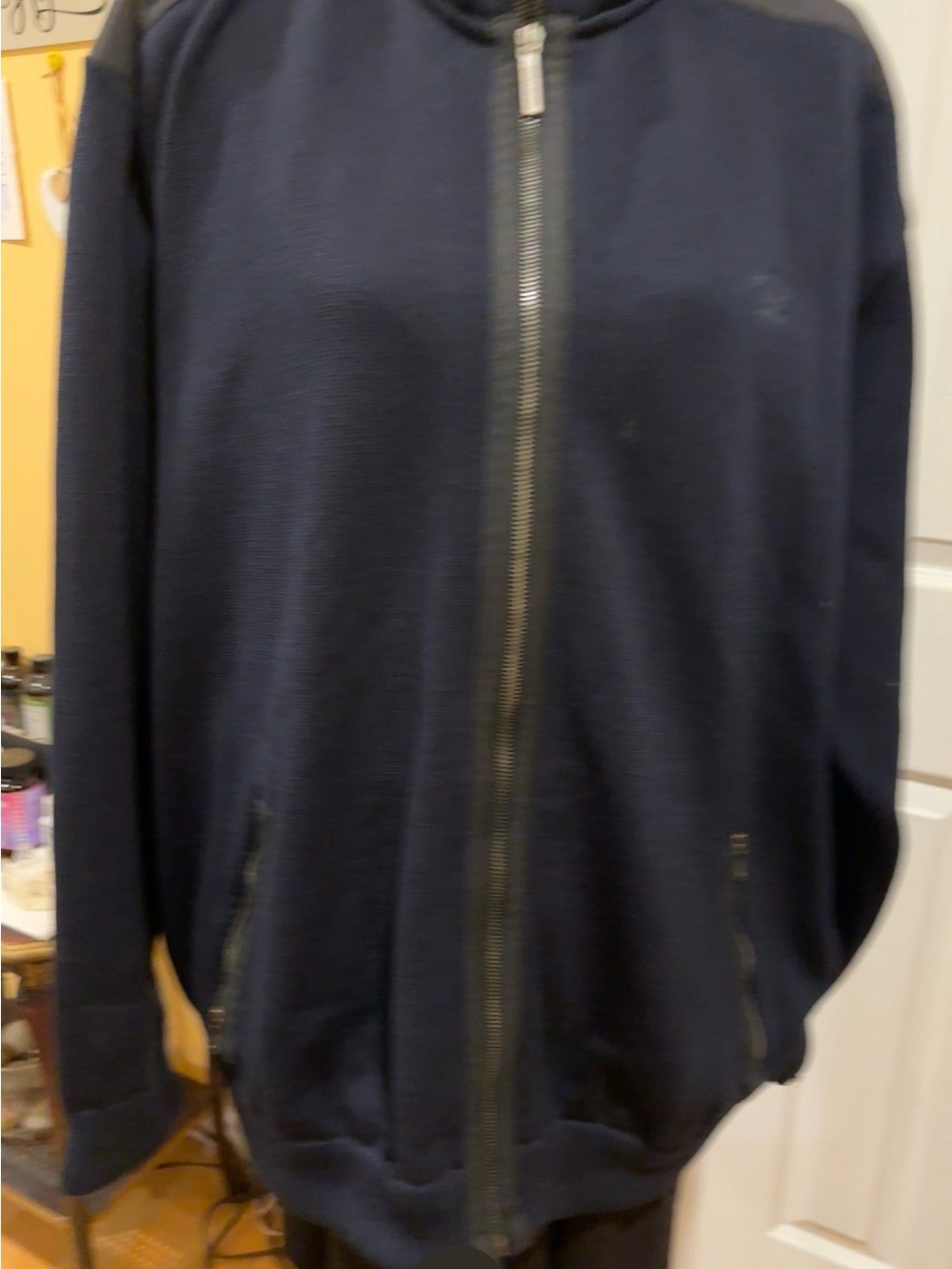 Paul & Shark-Full-Zip Yatching Sweater -Navy